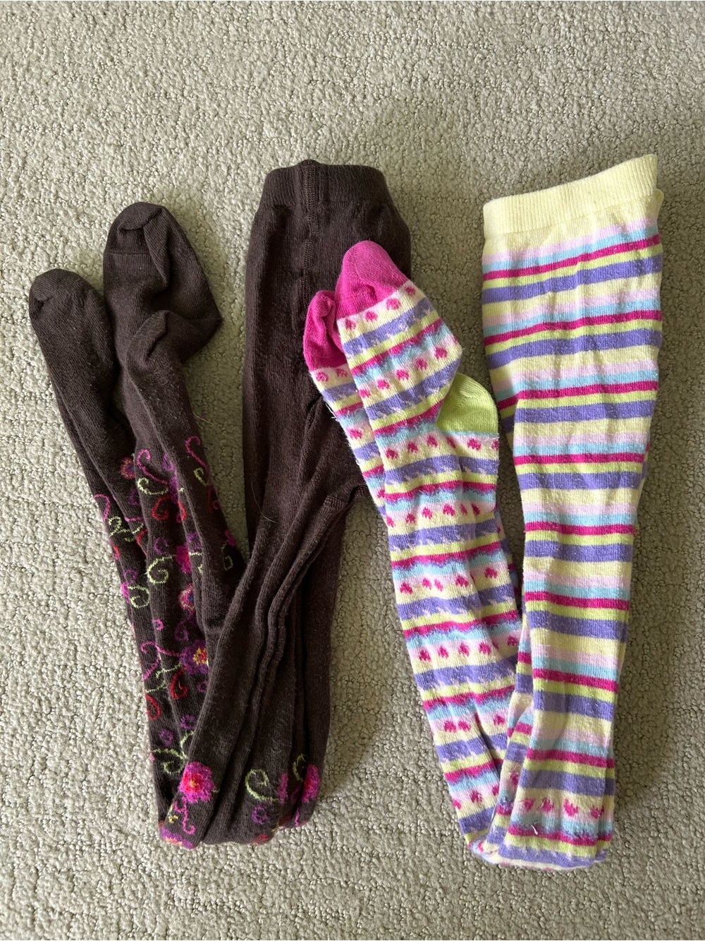 Hanna Andersson early 2000s girls tights size 5/7 Y2K